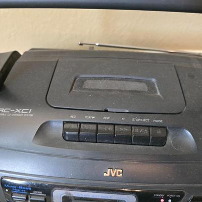 JVC 3-Disc CD Stereo System with Cassette, Radio & Remote