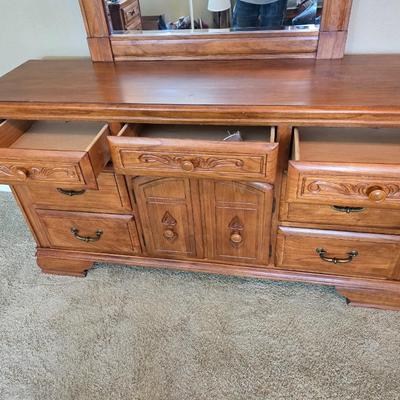 Heirloom Traditions Solid Wood Dresser with Mirror