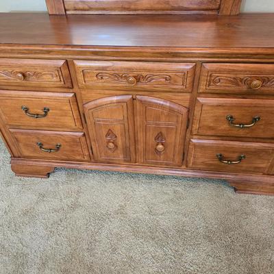Heirloom Traditions Solid Wood Dresser with Mirror