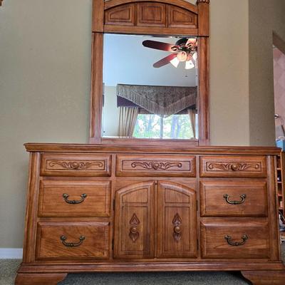 Heirloom Traditions Solid Wood Dresser with Mirror