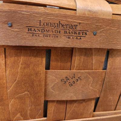 Longaberger Basket Picnic with Liner Protector Tray 2005