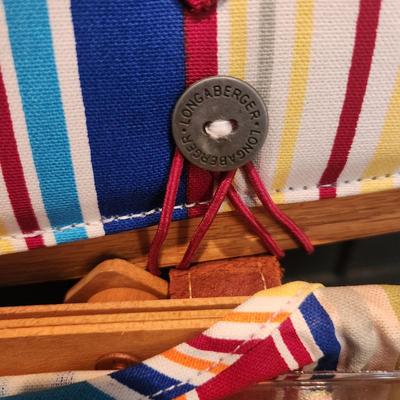 Longaberger Basket Picnic with Liner Protector Tray 2005