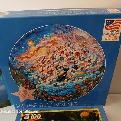 Lot of 8 Assorted Jigsaw Puzzles – 100 to 1000 Pieces - a few still sealed!