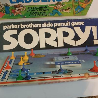 Classic Family Game Lot – Sorry!, Chutes and Ladders, UNO