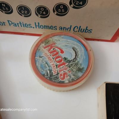 Vintage Games & Puzzles Lot – Dominoes, Bingo, Cribbage & More