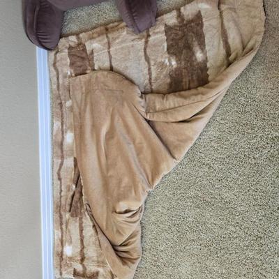 Cozy Backrest Pillow & Plush Throw Blanket Set