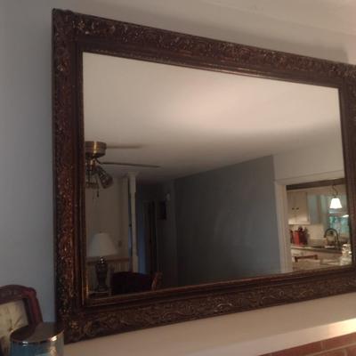Large Framed Wall Mirror