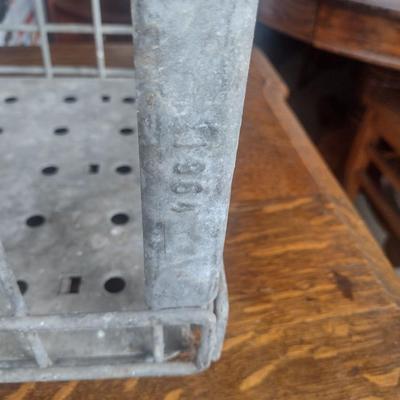 Vintage Mayfield Dairy Metal Milk Bottle Crate