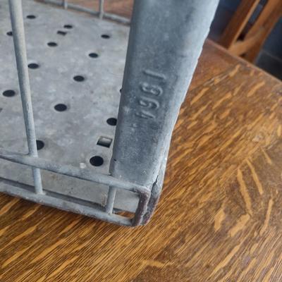 Vintage Mayfield Dairy Metal Milk Bottle Crate