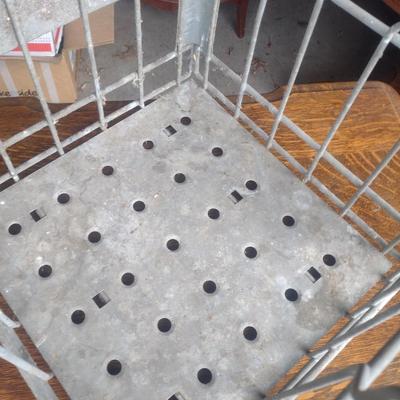 Vintage Mayfield Dairy Metal Milk Bottle Crate