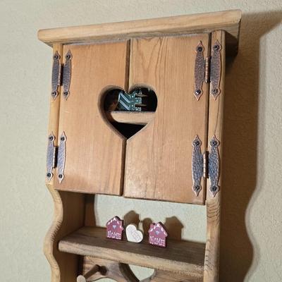 Country Cottage Pine Shelf Set – Wall Cabinet & Standing Shelf