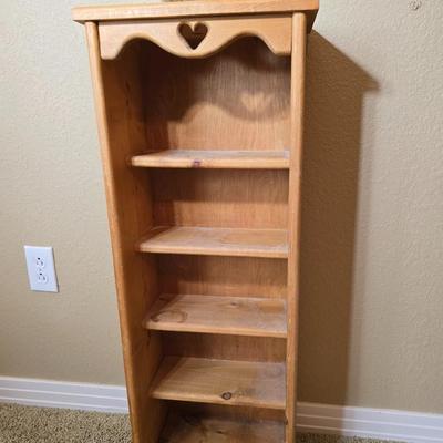 Country Cottage Pine Shelf Set – Wall Cabinet & Standing Shelf