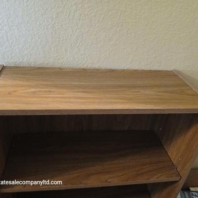 Mid-Century Laminate Bookshelf – 3 Shelves