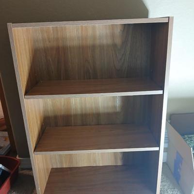 Mid-Century Laminate Bookshelf – 3 Shelves