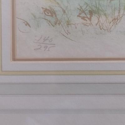 Edna Hibel Framed Lithograph Guatemala Scene 140/295
