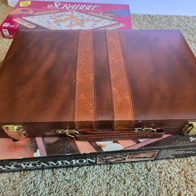 Vintage Board Game Lot – Scrabble, Backgammon & Battleship