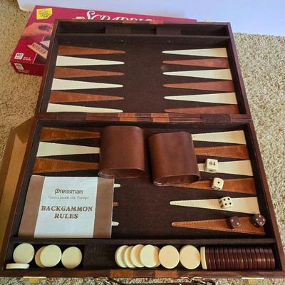 Vintage Board Game Lot – Scrabble, Backgammon & Battleship