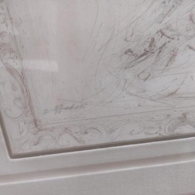 Edna Hibel Framed Lithograph Untitled II 49/70 Edition 295