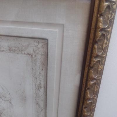 Edna Hibel Framed Lithograph Untitled II 49/70 Edition 295
