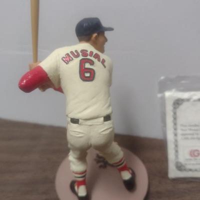 Gartlan Stan Musial Small No. 67 Baseball Figurine with Box and COA