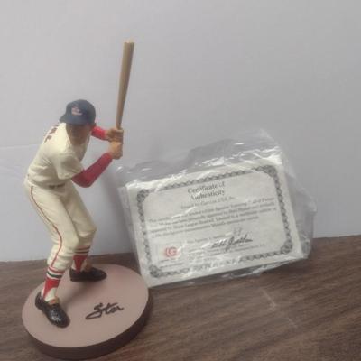 Gartlan Stan Musial Small No. 67 Baseball Figurine with Box and COA