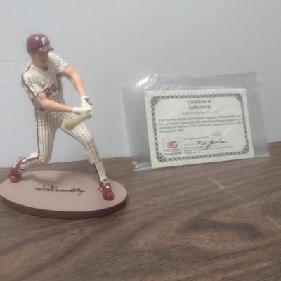 Gartlan Mike Schmidt Small No. 452 Baseball Figurine with Box and COA