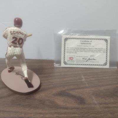 Gartlan Mike Schmidt Small No. 452 Baseball Figurine with Box and COA