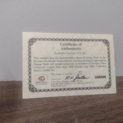 Gartlan George Brett Small No. Club 181 Baseball Figurine with Box and COA
