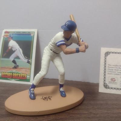 Gartlan George Brett Small No. Club 181 Baseball Figurine with Box and COA