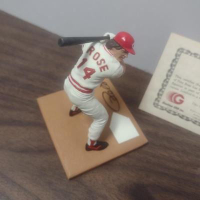 Gartlan Pete Rose Small No. 1256 Baseball Figurine with Box and COA