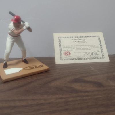 Gartlan Pete Rose Small No. 1256 Baseball Figurine with Box and COA