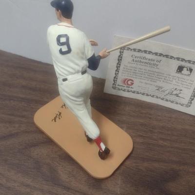 Gartlan Ted Williams 'The Kid' Small No. 1319 Baseball Figurine with Box and COA