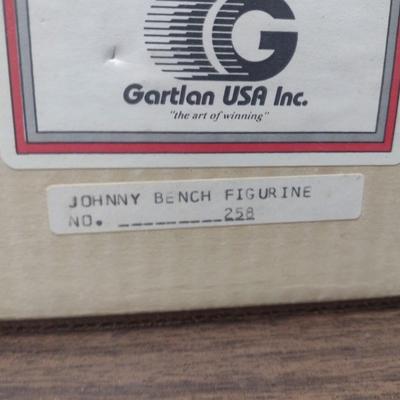 Gartlan Johnny Bench Small No. 258 Baseball Figurine with Box and COA