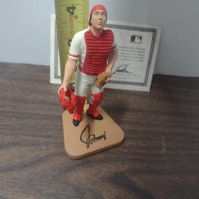 Gartlan Johnny Bench Small No. 258 Baseball Figurine with Box and COA
