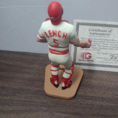 Gartlan Johnny Bench Small No. 258 Baseball Figurine with Box and COA
