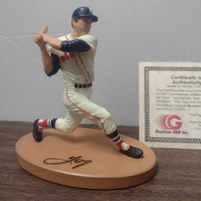 Gartlan Carl Yazstremski Small No. 1173 Baseball Figurine with Box and COA