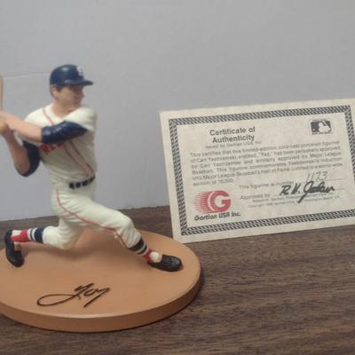 Gartlan Carl Yazstremski Small No. 1173 Baseball Figurine with Box and COA