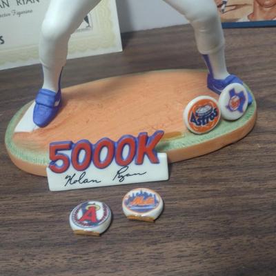 Sports Impressions Nolan Ryan 5000 Strikeouts Baseball Figurine with Box and COA