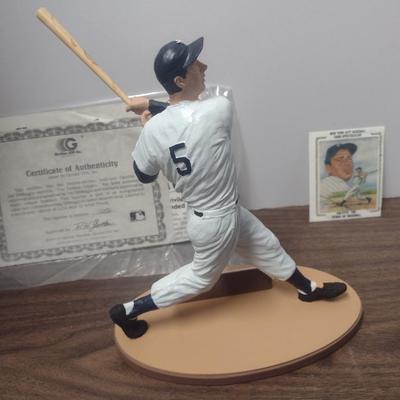 Gartlan Joe DiMaggio No. 1656 Baseball Figurine with Box and COA