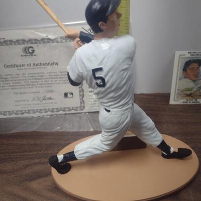 Gartlan Joe DiMaggio No. 1656 Baseball Figurine with Box and COA