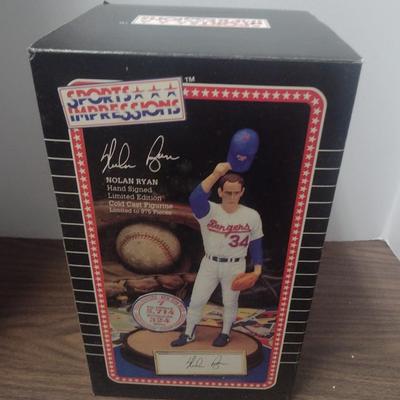 Sports Impressions Nolan Ryan Legend Baseball Figurine with Box and COA