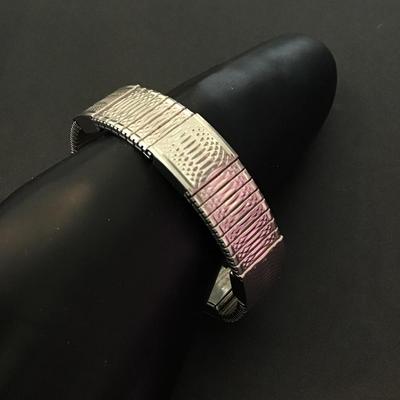 Almante Made in Japan Unisex Collectible Bling Stainless Steel Bracelet