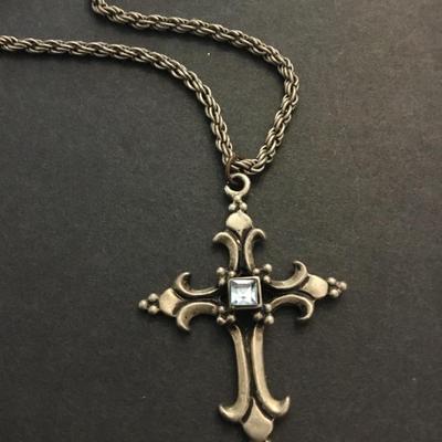Vintage cross necklace