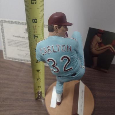 Gartlan Steve Carlton No. 2093 Baseball Figurine with Box and COA