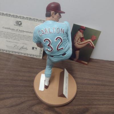 Gartlan Steve Carlton No. 2093 Baseball Figurine with Box and COA