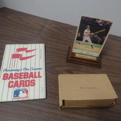 Armstrong Pro Steve Garvey Porcelain Baseball Card 1985 with Wood Base