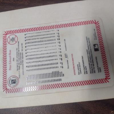 Armstrong Pro Pete Rose Porcelain Baseball Card 1985