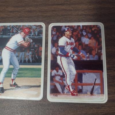 Gartlan Pete Rose Porcelain Baseball Card 1985 and Gartlan Reggie Jackson 'Mr. October' 1987 Porcelain Baseball Card Choice A