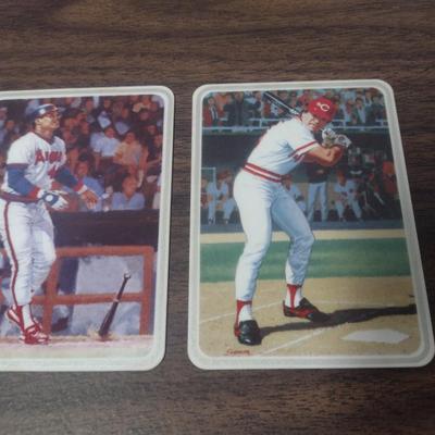 Gartlan Pete Rose Porcelain Baseball Card 1985 and Gartlan Reggie Jackson 'Mr. October' 1987 Porcelain Baseball Card Choice B