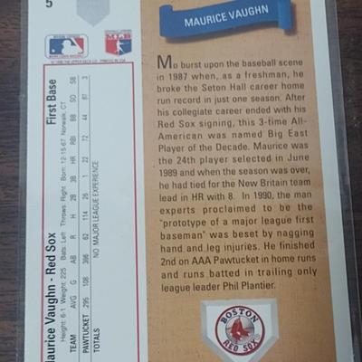 Topps 1989 Ken Griffey, Jr. #336 Baseball Card, Drakes's 1981 Reggie Jackson 'Big Hitter, Donruss 1990 Maurice Vaughn and Other